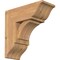 Ekena Millwork Thorton Traditional Smooth Bracket w/ Offset Brace, Western Red Cedar, 7 1/2"W x 18"D x 18"H BKT0806X18X18THR01SWR - alternate 1